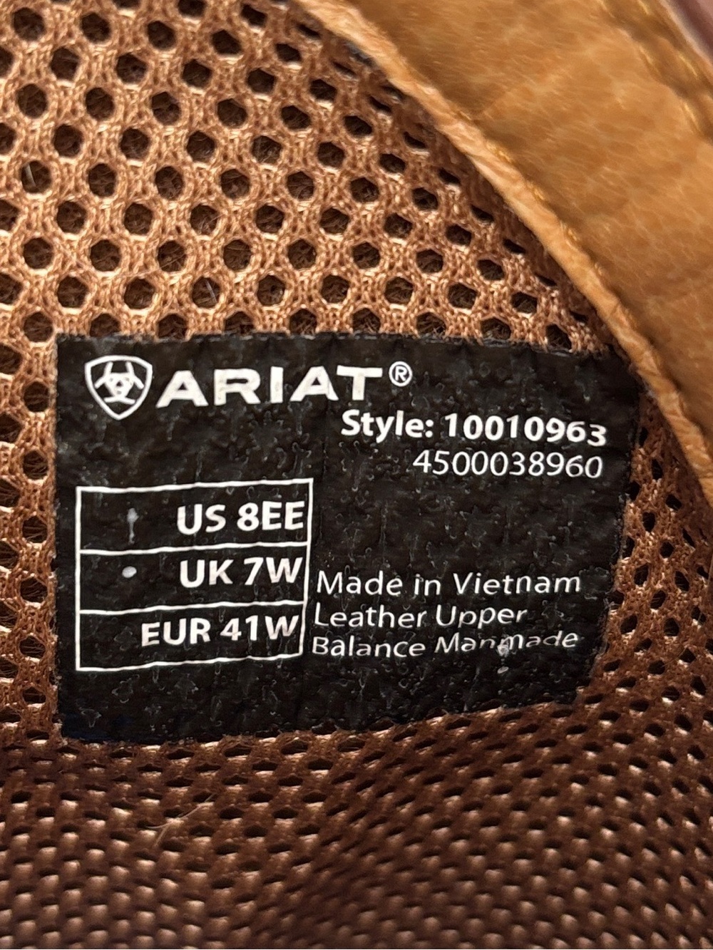 Ariat Heritage Western Boots Women's 8EE Brown Leather Cowboy Riding Boots - Picture 4 of 11